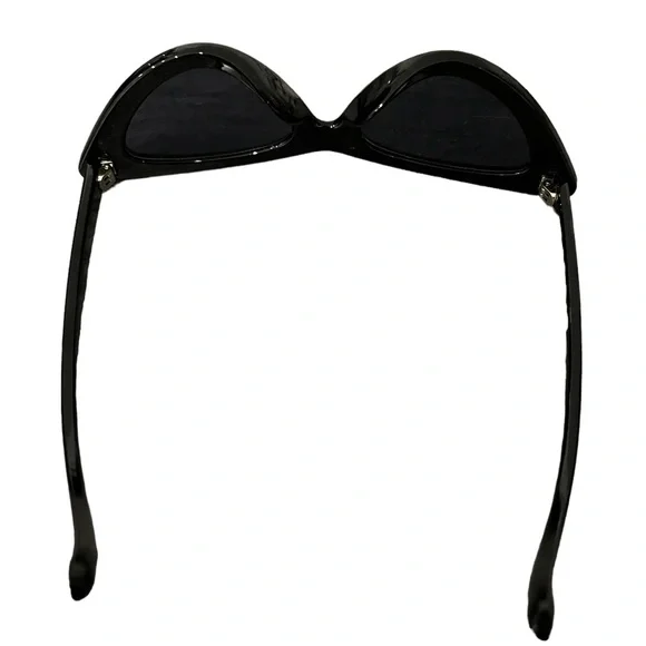 WearMe Pro Black Cat Eye Sunglasses with Zip Around Hard Case CAT007 - Picture 4 of 12